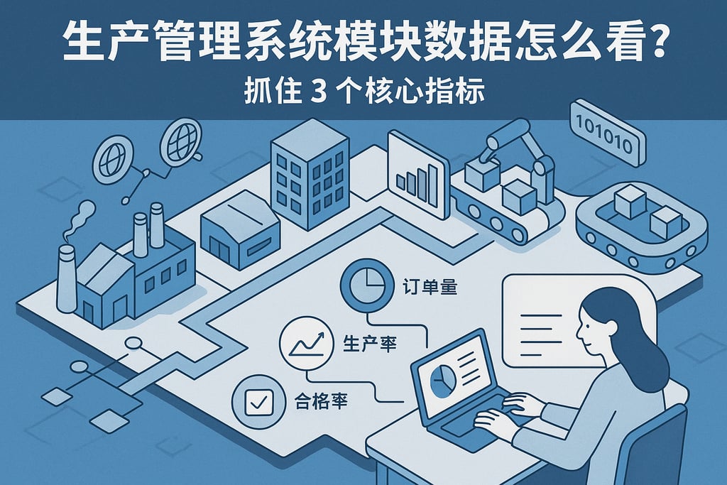 生产管理系统模块数据怎么看？抓住 3 个核心指标